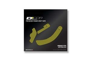 Main image of D'Cor Suzuki RM85 Frame Grip Guard Decal (Yellow)