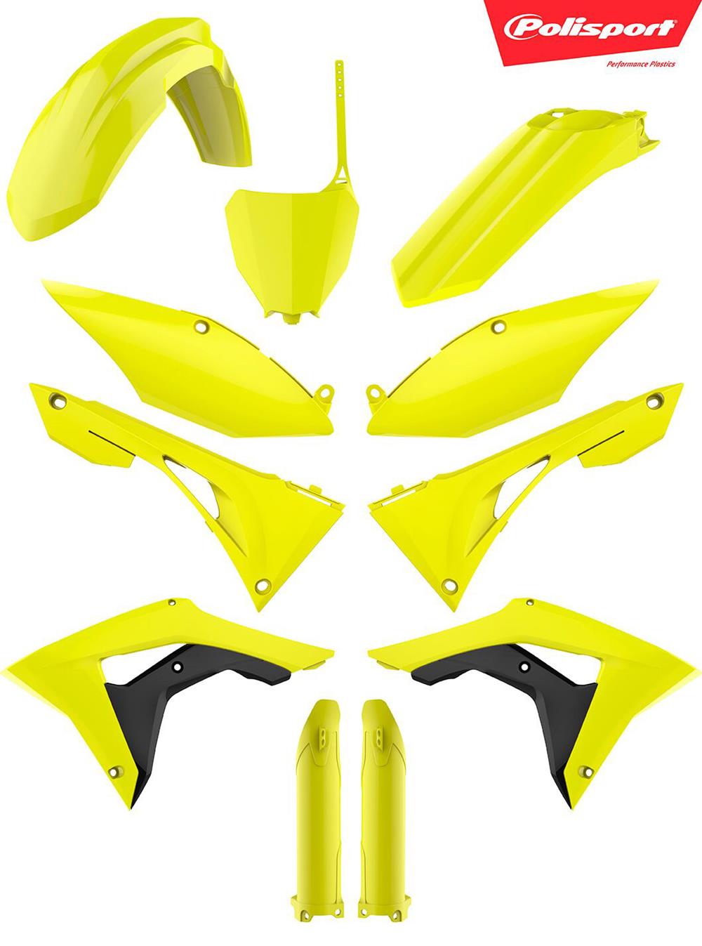 Main image of Polisport Plastic Kit (Flo Yellow) CRF250/450R 19-20