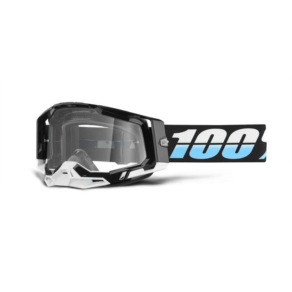 Main image of 100% Armega Arkana Goggle Clear Lens (Black/Blue)