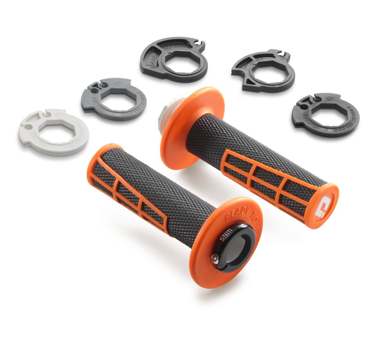 Main image of KTM Lock-On Grip Set 2023 (Orange/Black)