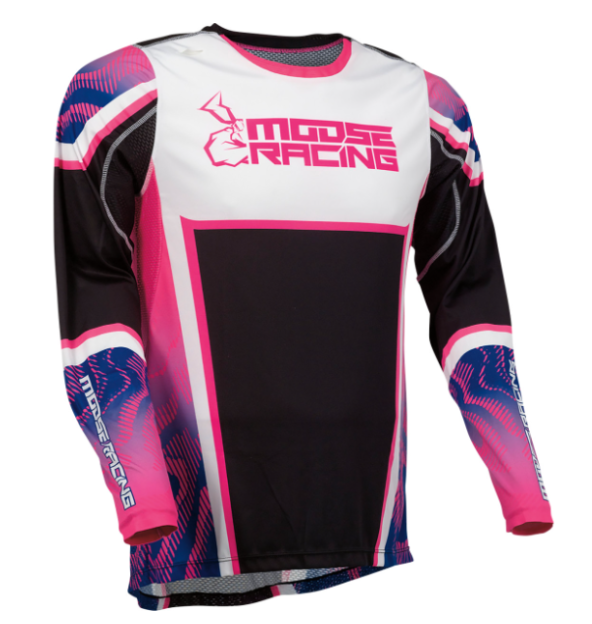 Main image of 2023 Moose Racing Agroid Jersey (Black/Pink)