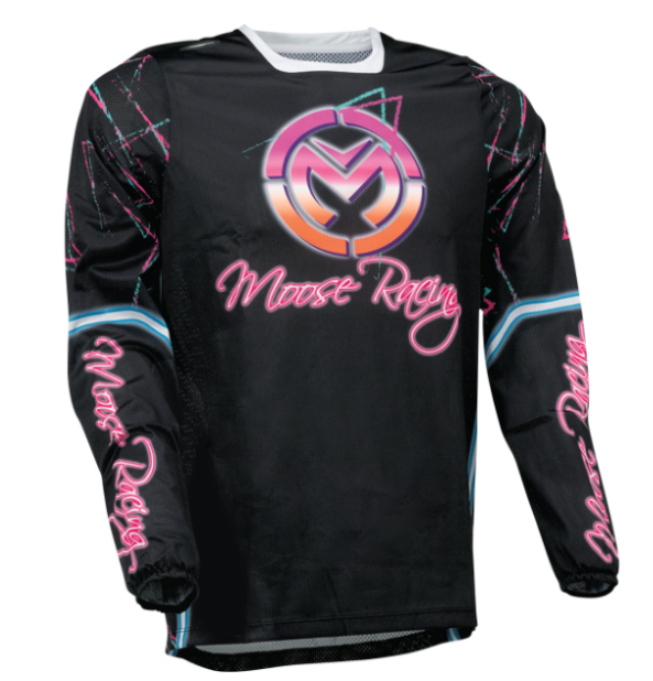 Main image of 2023 Moose Racing Sahara Jersey (Black/Pink)