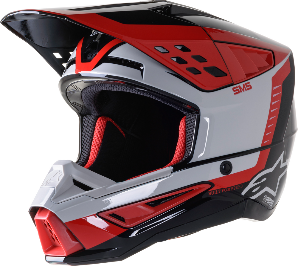 Main image of 2023 Alpinestars S-M5 Beam Helmet (Black/Red)