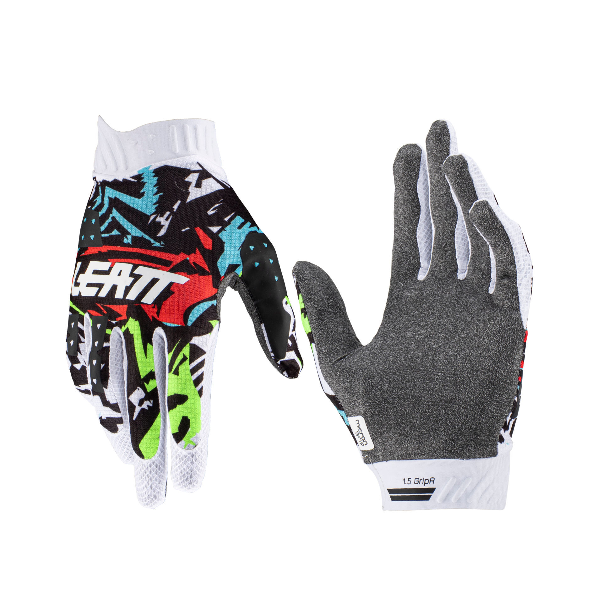 Main image of 2023 Leatt Junior 1.5 Moto Gloves (White)