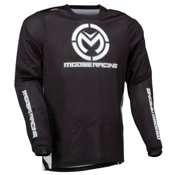 Main image of 2023 Moose Racing Sahara Jersey (Black/White)