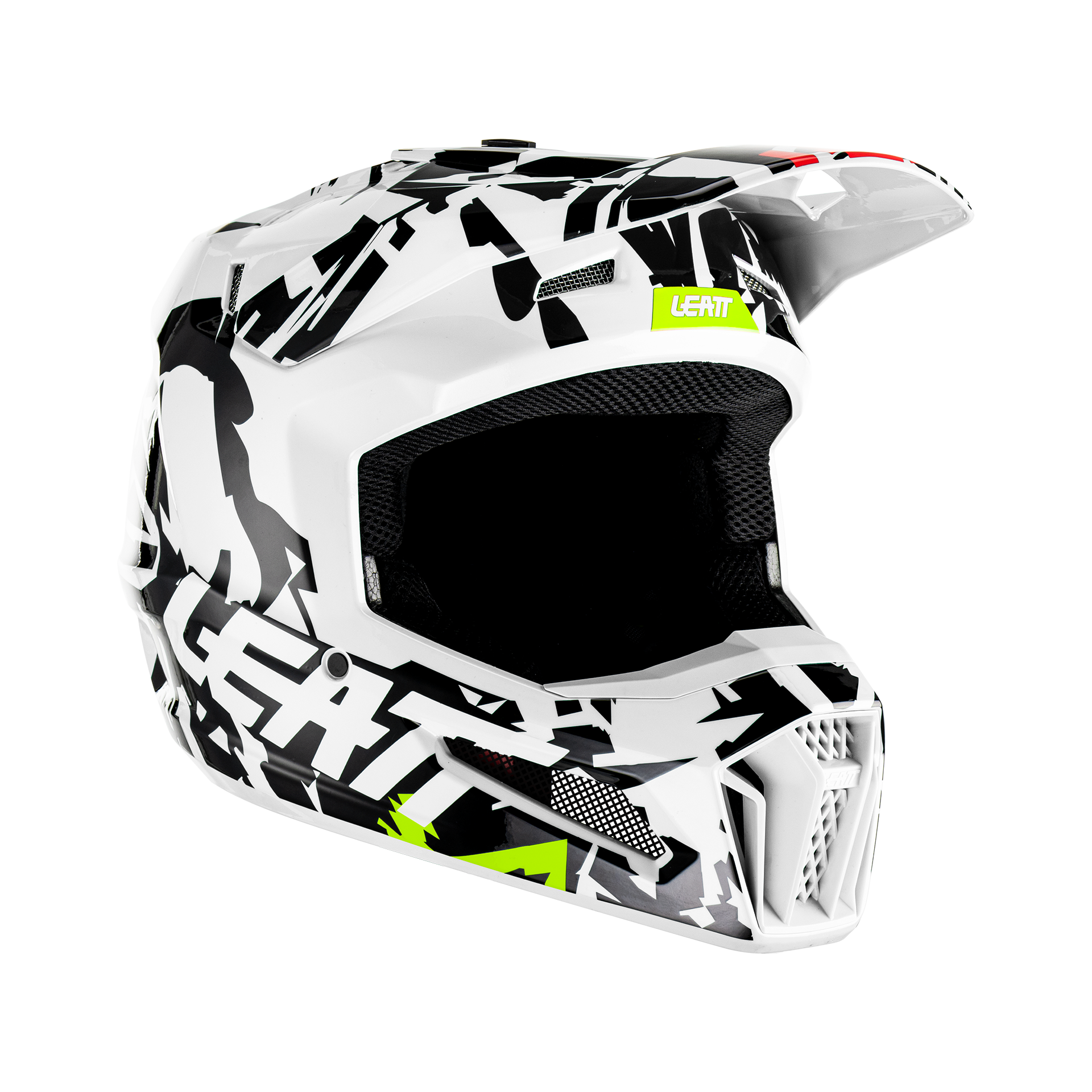 Main image of 2023 Leatt Junior V23 3.5 Moto Helmet (Black/White)