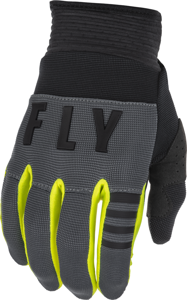 Main image of 2022 Fly Racing F-16 Gloves (Black/Yellow/Grey)