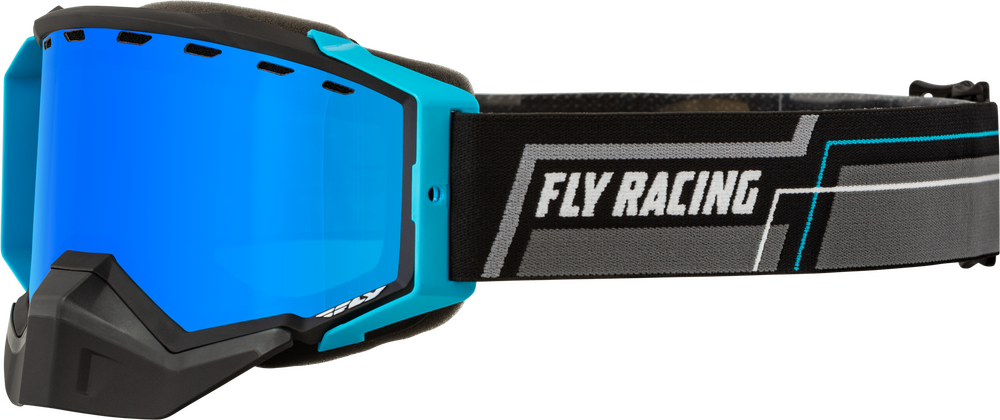 Main image of Fly Racing Zone Snow Goggle with Mirror Smoke Lens (Blue/Black)