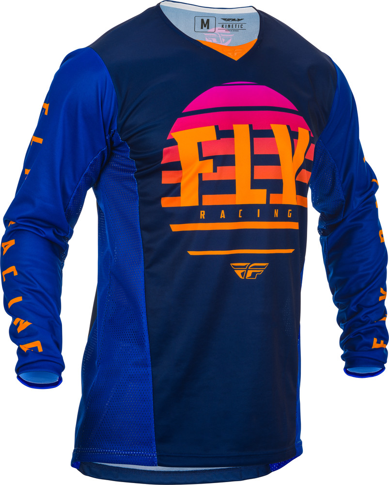 Main image of Fly Racing Youth Kinetic K220 Jersey (Blue/Orange)