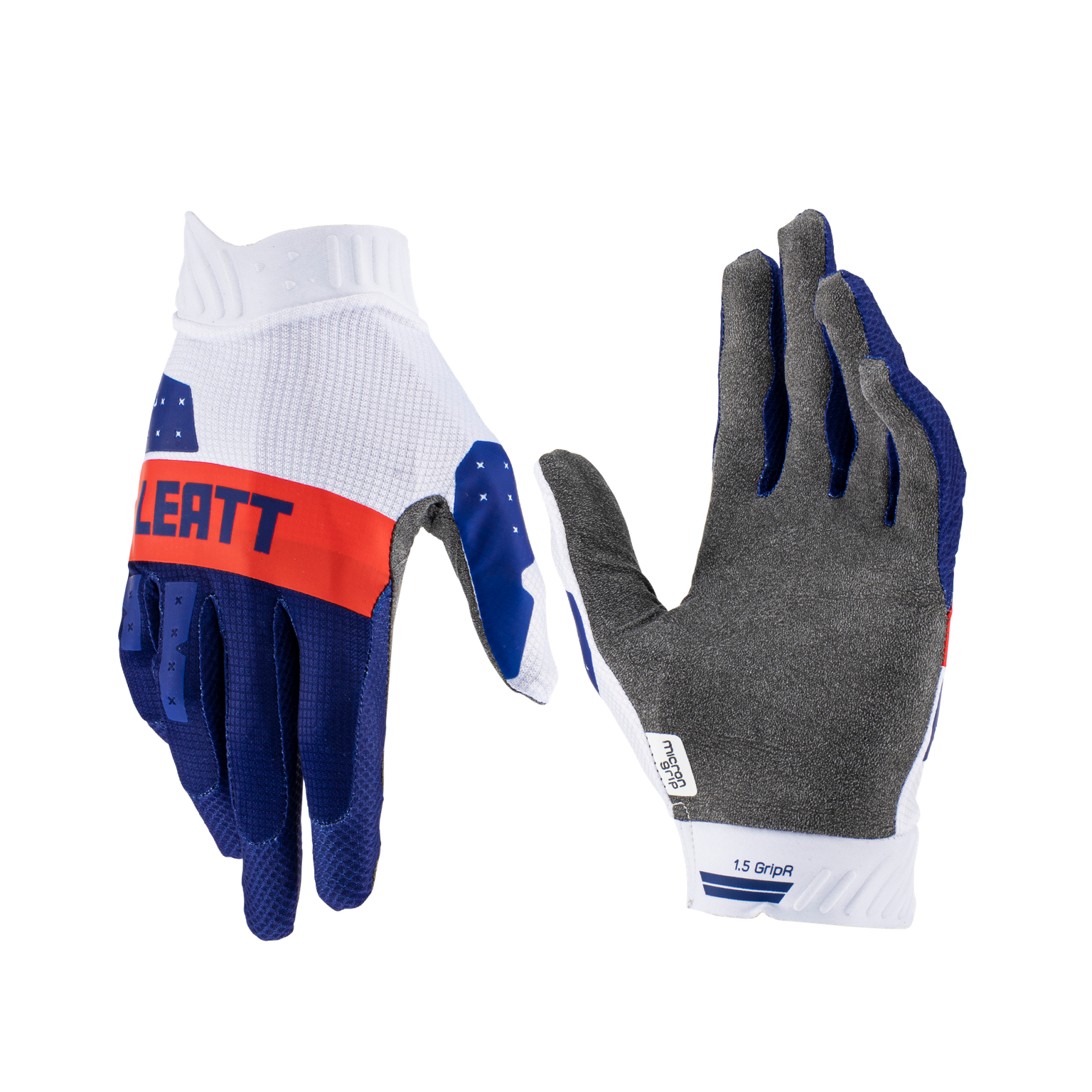 Main image of 2023 Leatt 1.5 Moto Gloves (Blue/Red/White)