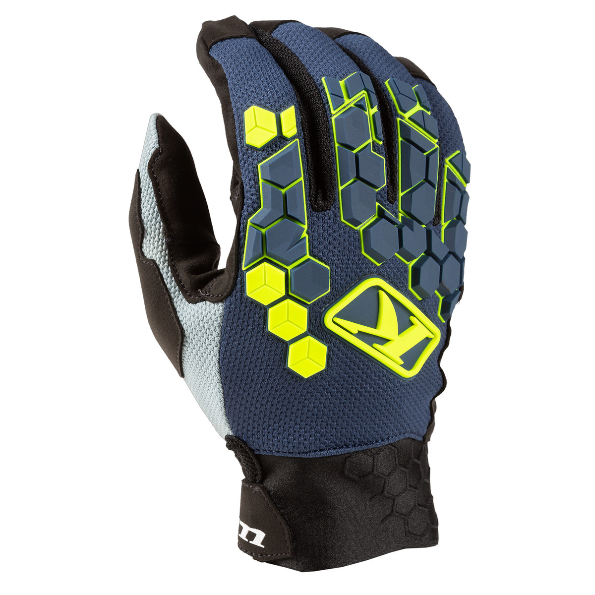 Main image of Klim Dakar Glove (Blue/Hi-Vis)