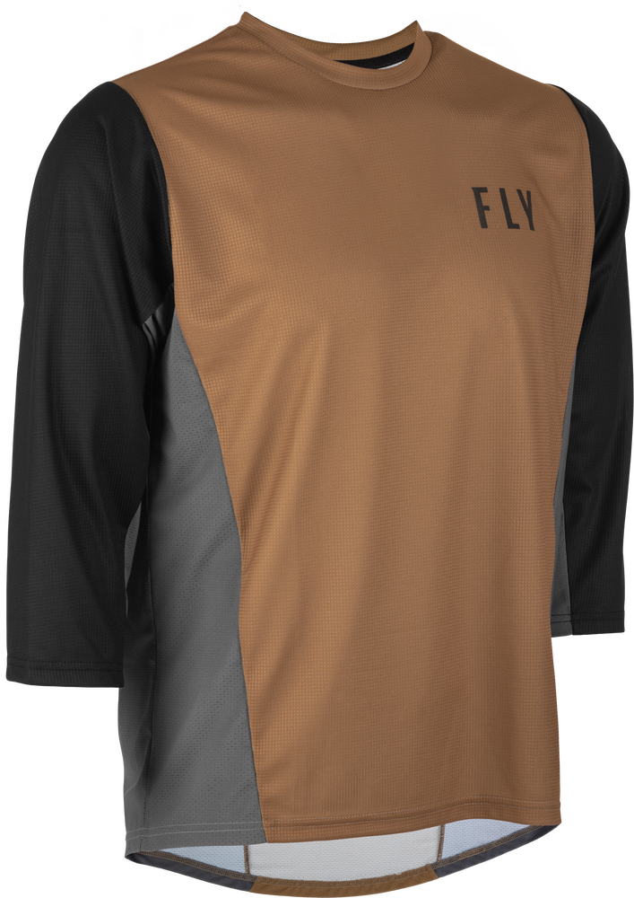 Main image of 2023 Fly Racing Ripa 3/4 Sleeve Jersey (Black/Brown)