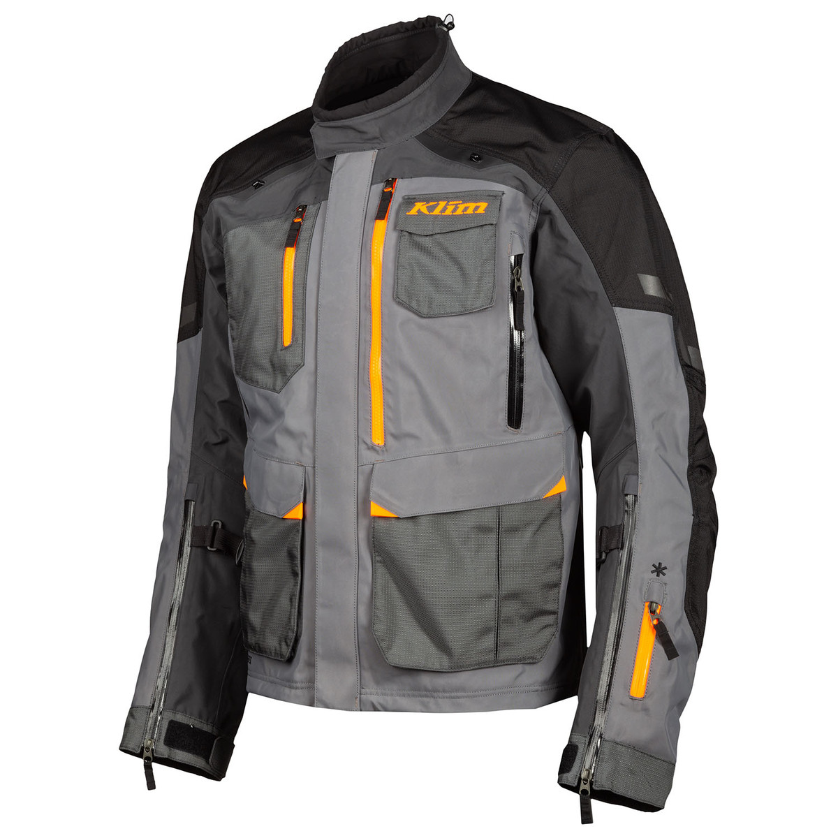 Main image of Klim Carlsbad Jacket (Asphalt - Strike Orange)