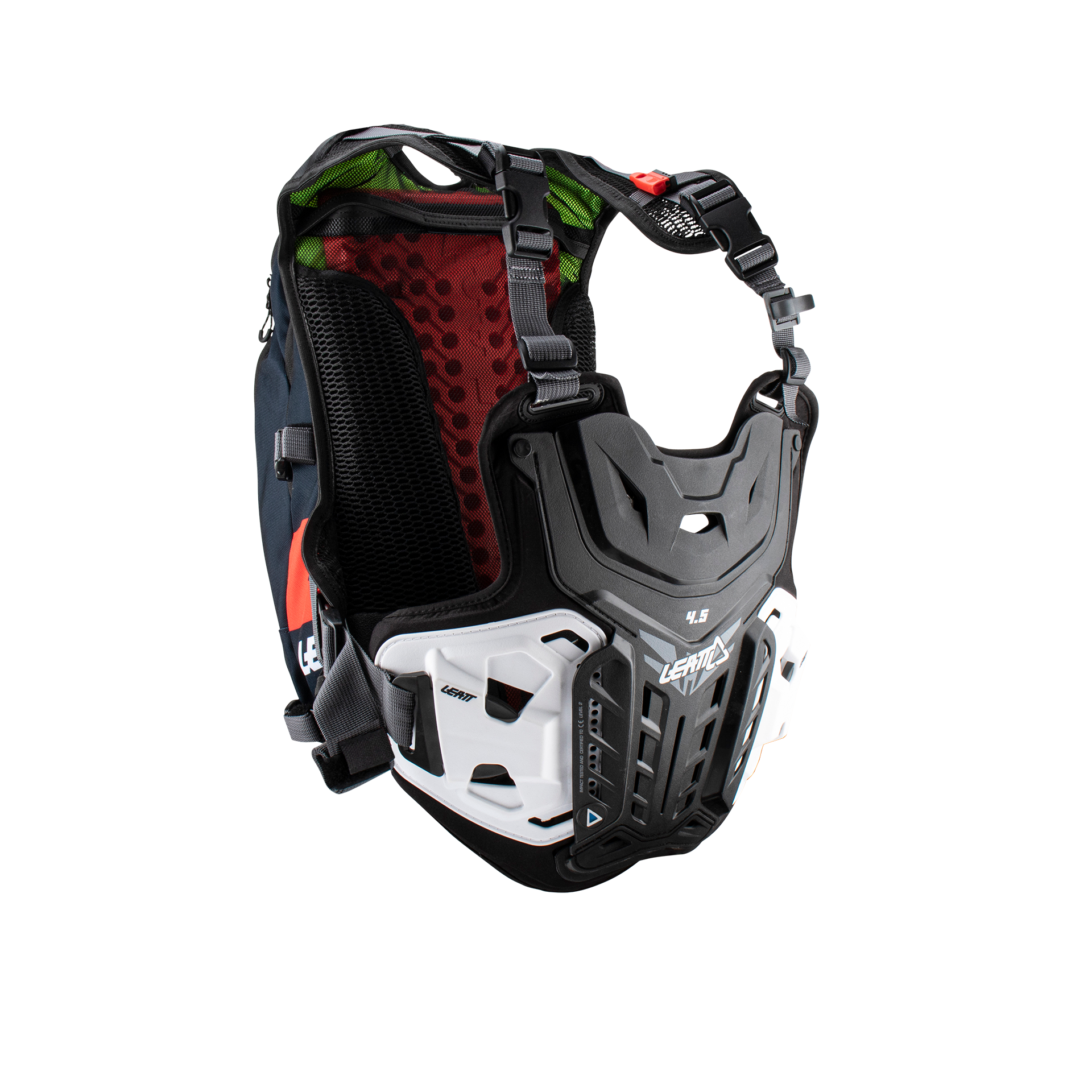 Main image of 2023 Leatt Chest Protector Moto 4.5 Hydra (Black/Red)