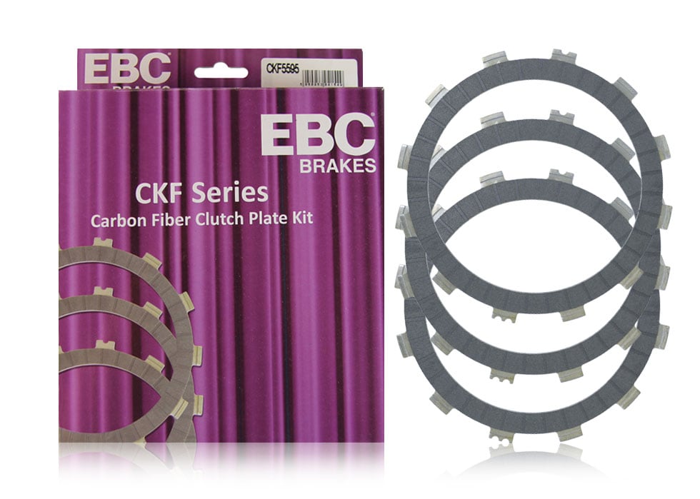 Main image of EBC Carbon Fiber Clutch Plate Kit CRF250R 11-17