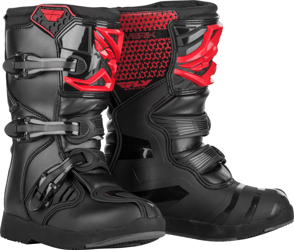 Main image of Fly Racing Youth Maverik Boots (red/black)