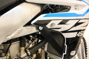 Main image of Works Connection Radiator Braces (Black) YZ450F 18-22