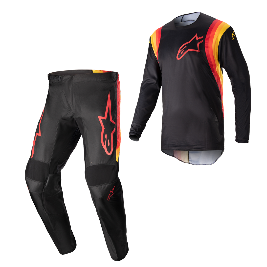 Main image of 2023 Alpinestars Fluid Corsa Gear Set (Black/Red/Orange)