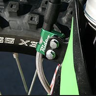 Main image of Ride Engineering KX Brake Line Clamp (Green)