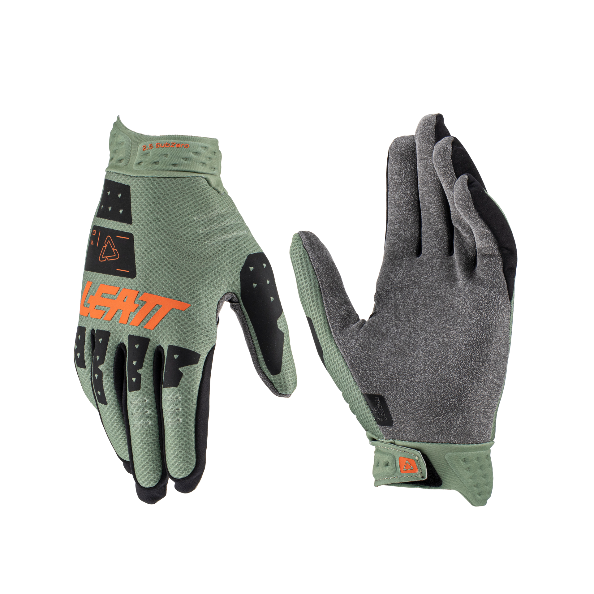 Main image of 2023 Leatt 2.5 SubZero Moto Gloves (Green/Orange)