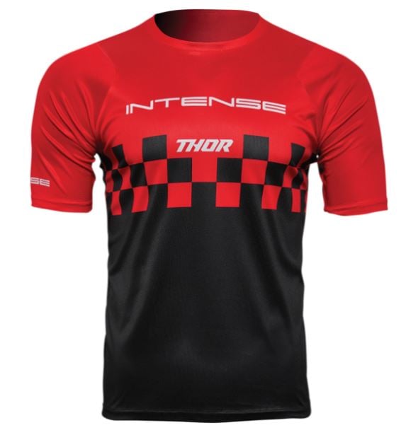 Main image of Thor Intense Chex Jersey (Black/Red)