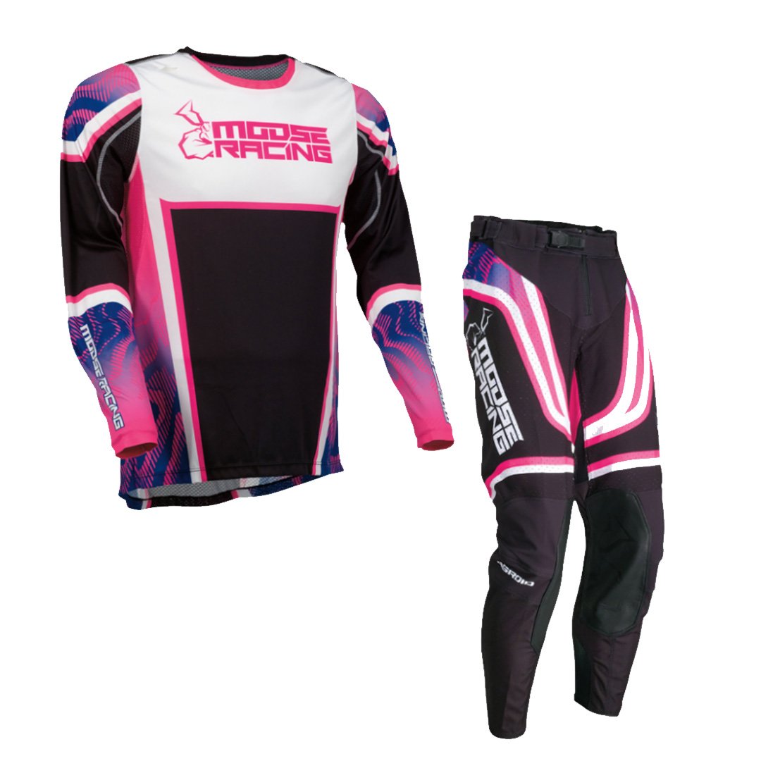 Main image of 2023 Moose Racing Agroid Gear Set (Black/Pink)