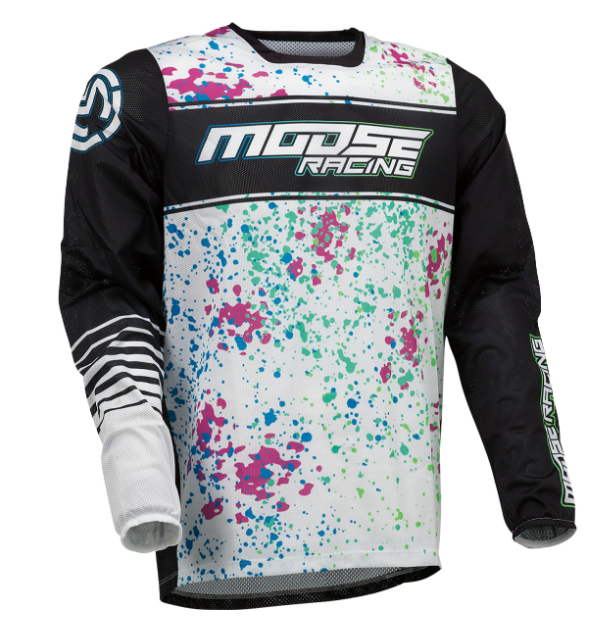 Main image of 2023 Moose Racing Sahara Jersey (Black/White)