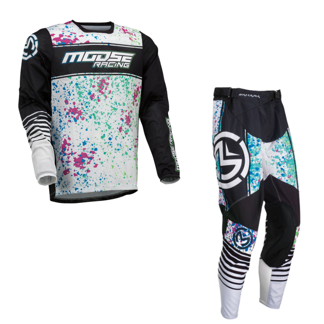 Main image of 2023 Moose Racing Sahara Gear Set (Black/White)