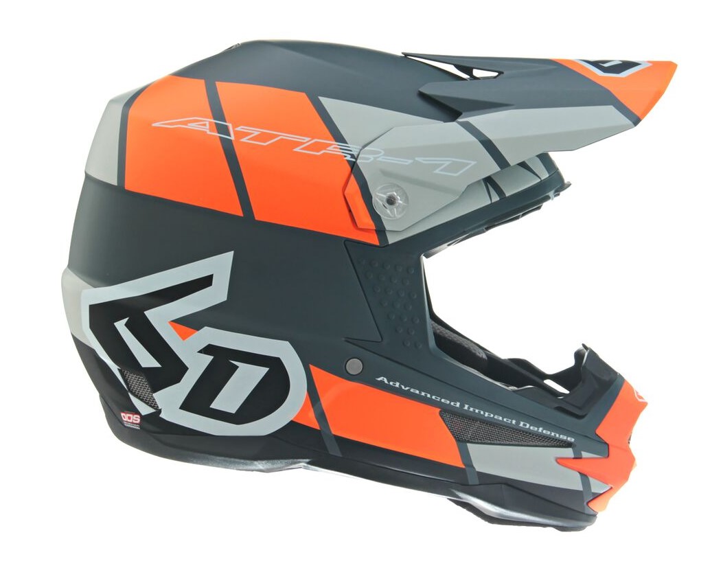 Main image of 6D ATR-1 Shear Graphic Helmet (Orange/Grey)