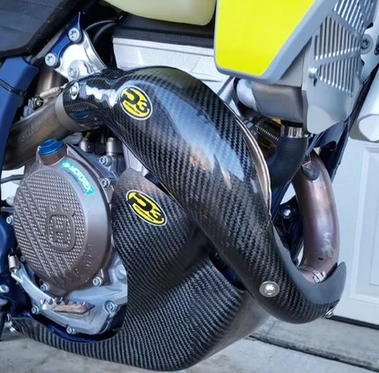 Main image of P3 Carbon KTM/HQV 350 MAXCoverage Carbon Heat Shield 2023