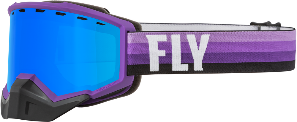 Main image of Fly Racing Focus Snow Goggle with Blue Smoke Lens (Purple)