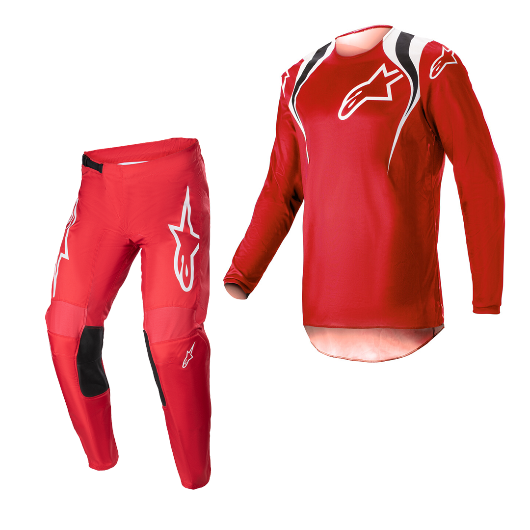 2023 Alpinestars Fluid Narin Gear Set (Red/White): AOMC.mx