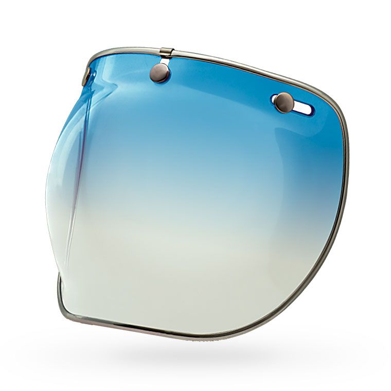 Main image of 2022 Bell 3-Snap Bubble DLX Shield (Ice Blue)