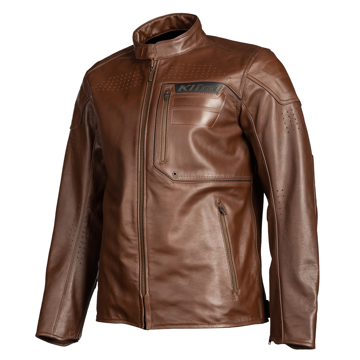 Main image of Klim Sixxer Leather Jacket (Sienna Brown)