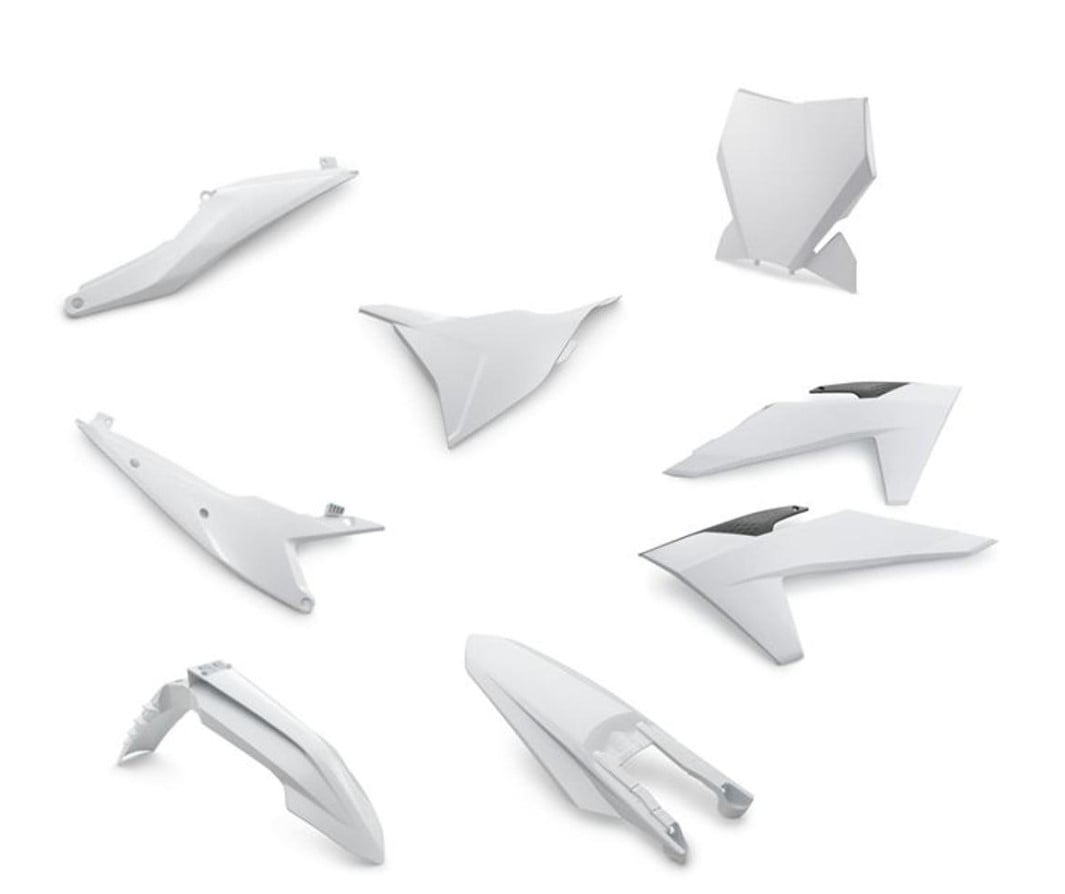 Main image of 2023 KTM 125-450 SX/XC/SX-F/XC-F Fairing Kit (White)