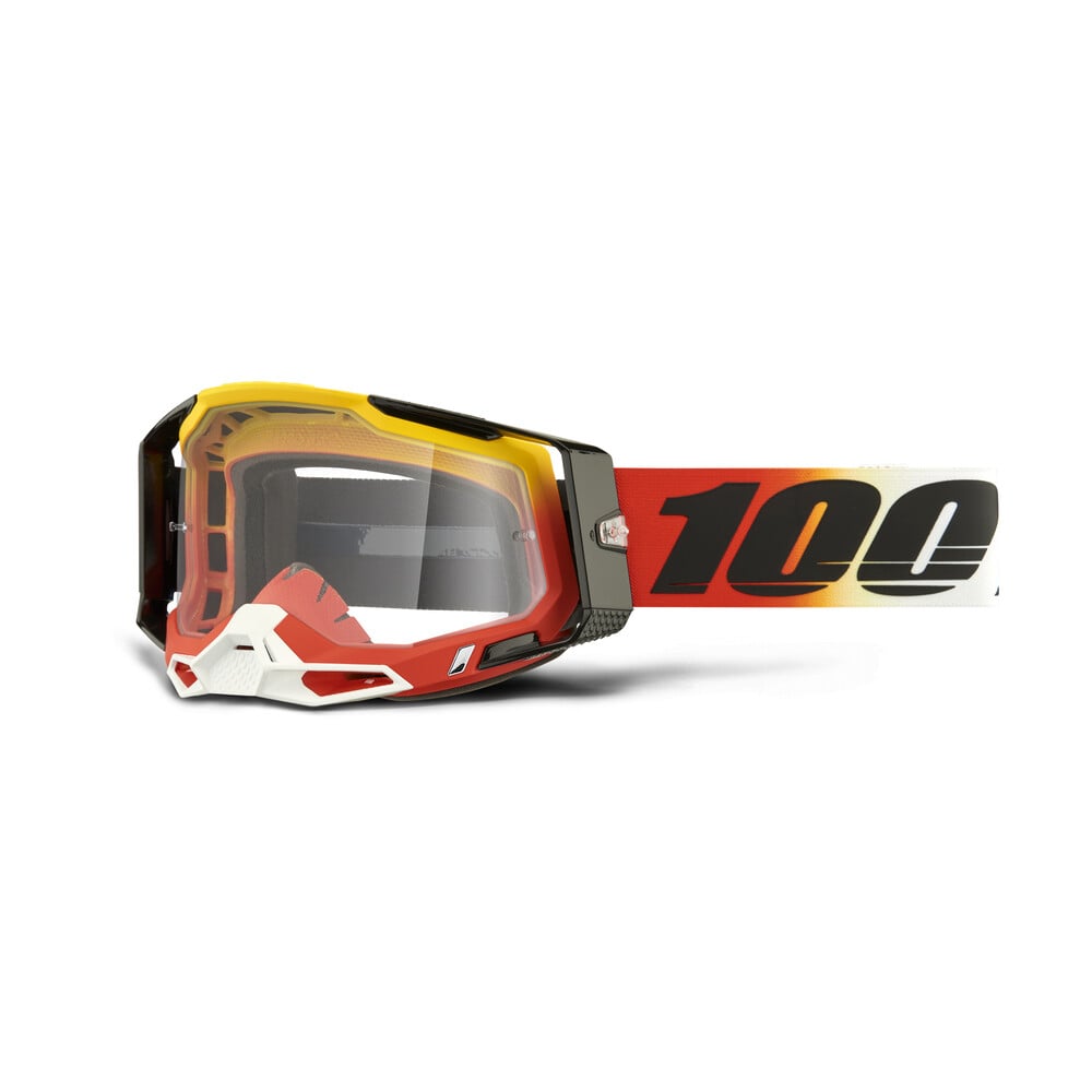 Main image of 100% Armega Ogusto Goggle Clear Lens (Orange/White)