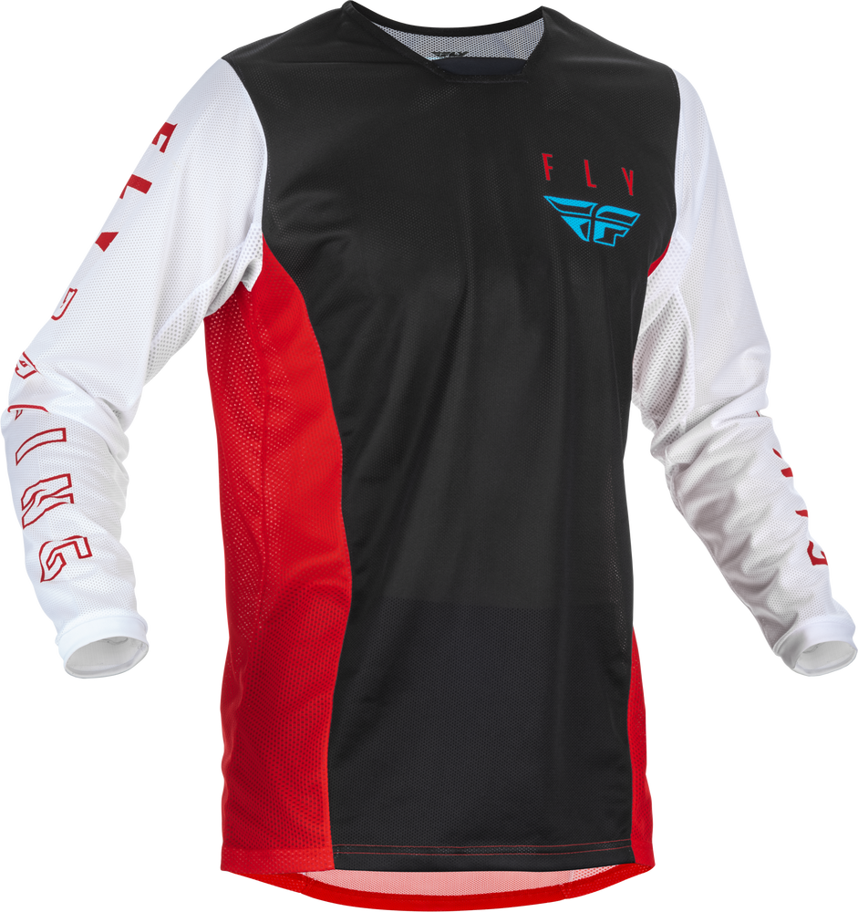 Main image of Fly Racing Kinetic Mesh Jersey (Red/White/Blue)