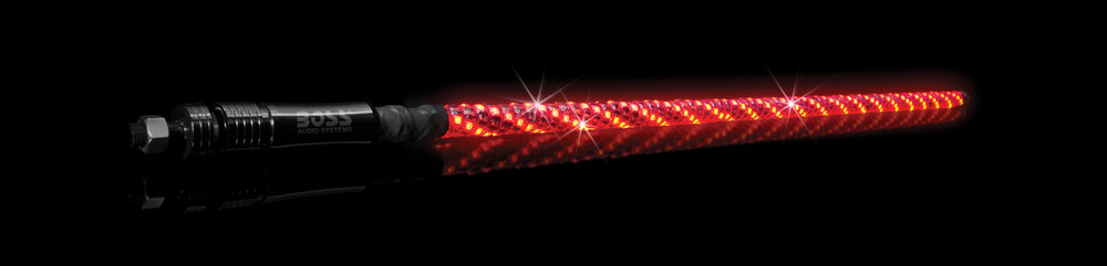 Main image of Boss Audio 360 Degree RGB LED Whip Lights 4'