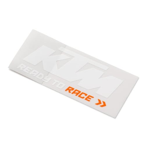 Main image of KTM Logo Sticker (White/Orange)