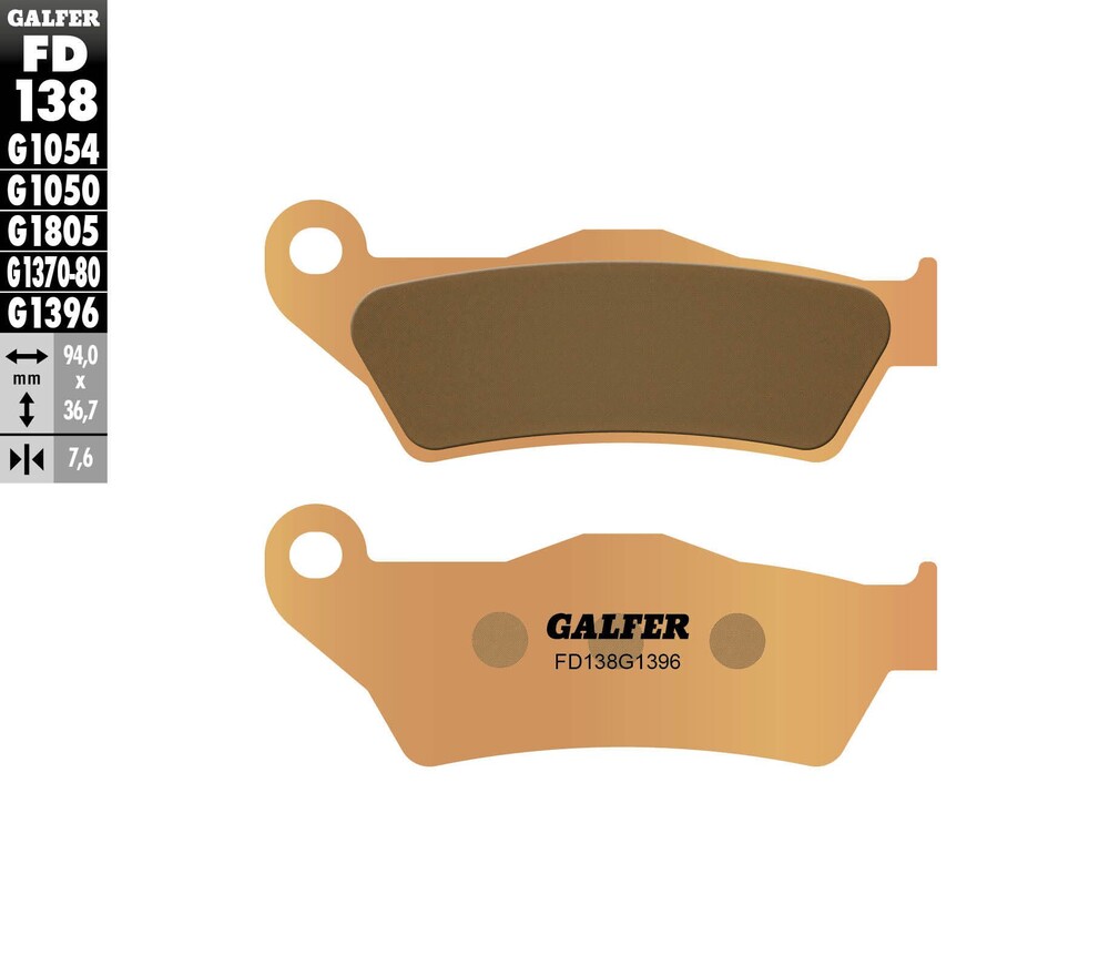 Main image of Galfer Brake Pads Sintered KTM/HQV 125-Up 92-22