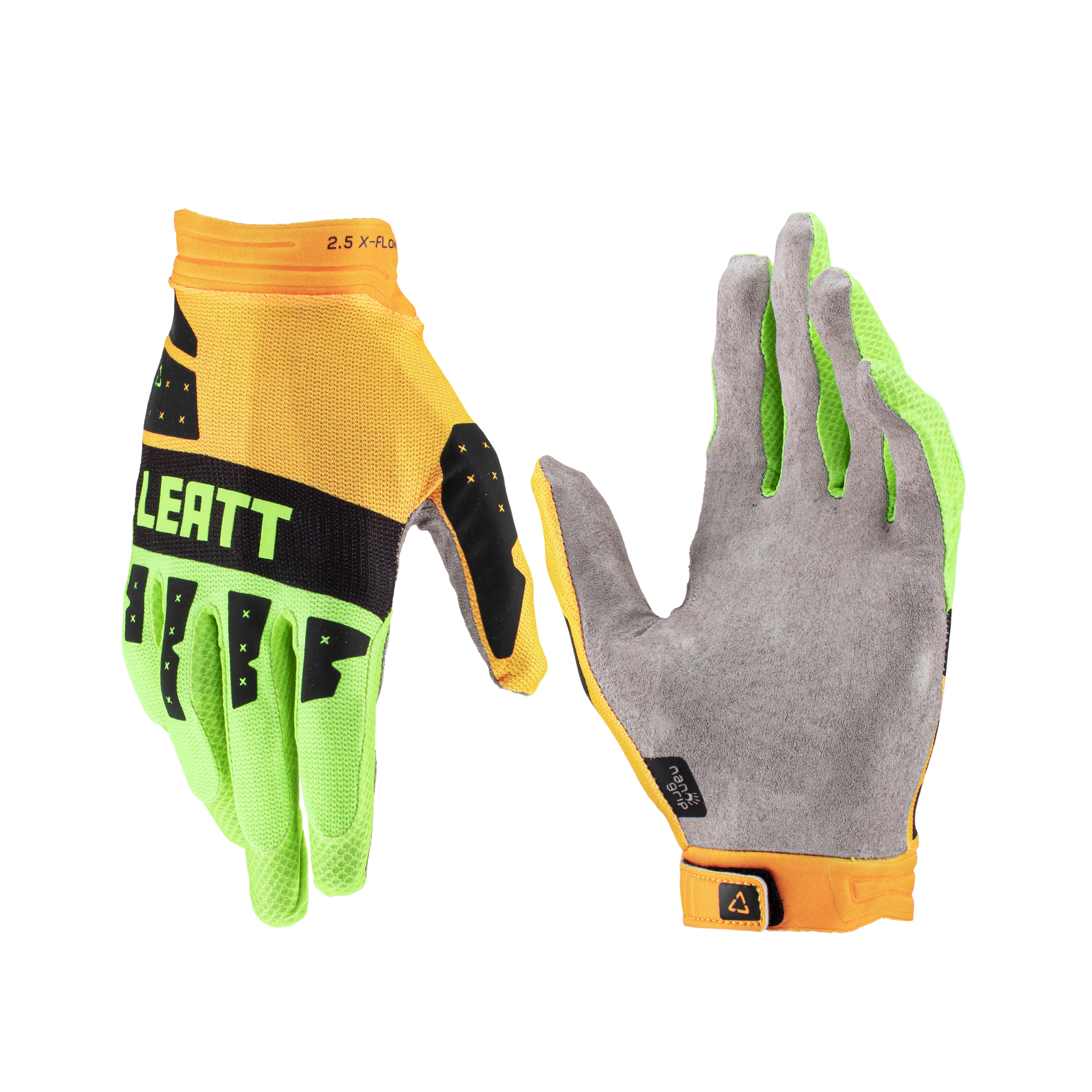 Main image of 2023 Leatt 2.5 X-Flow Moto Gloves (Yellow/Green)