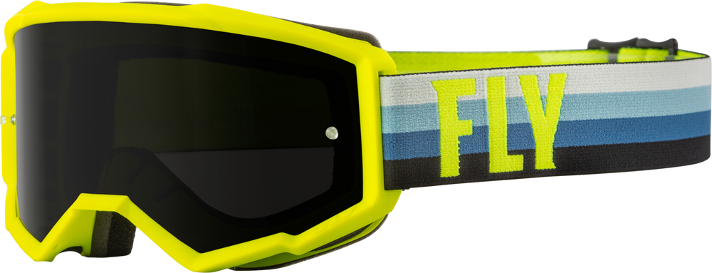 Main image of 2022 Fly Racing Youth Zone with Dark Smoke Lense (Yellow/Teal)