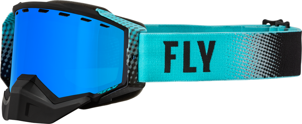 Main image of Fly Racing Zone Snow Goggle with Mirror Smoke Lens (Aqua)