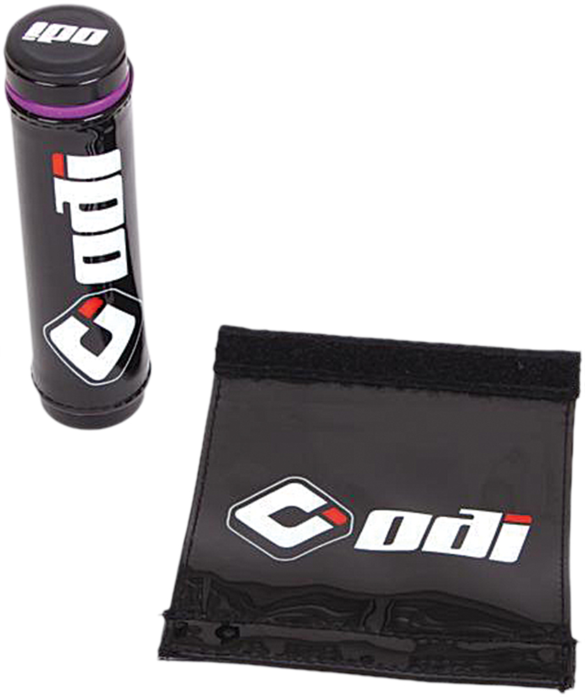 Main image of ODI Grip Covers Black w/Logo