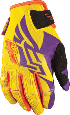 Main image of Fly Kinetic Girls Gloves (Yellow/Orange/Purple)