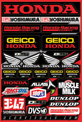 Main image of D'Cor Geico Honda Decal Sheet